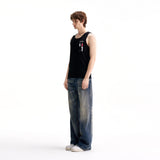 VINTAGE WHISKER WIDE-STRAIGHT JEANS