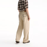WIDE STRAIGHT-LEG CASUAL PANTS