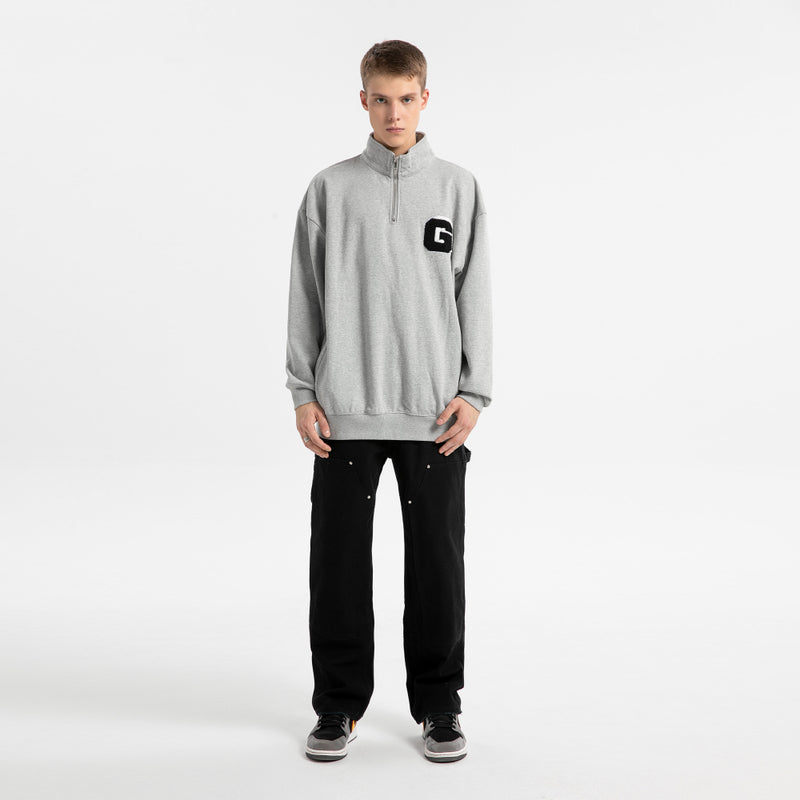 G LOGO HALFZIP SWEAT