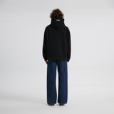 14oz DESIZED SELVEDGE RAW WIDE-LEG JEANS-NAVY