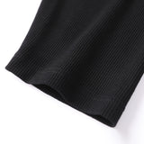 FAUX LAYERED PLAID & WAFFLE KNIT LONG SLEEVE SHIRT