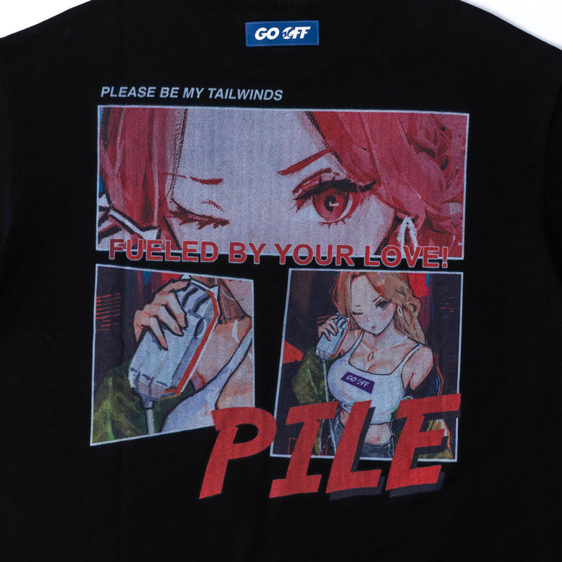 Pile X GO OFF Collaboration Back Print T-shirt