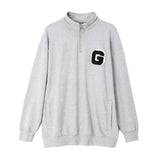 G LOGO HALFZIP SWEAT