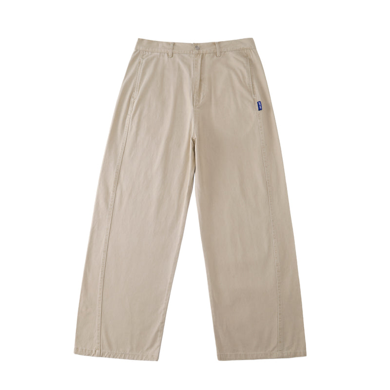 WIDE STRAIGHT-LEG CASUAL PANTS