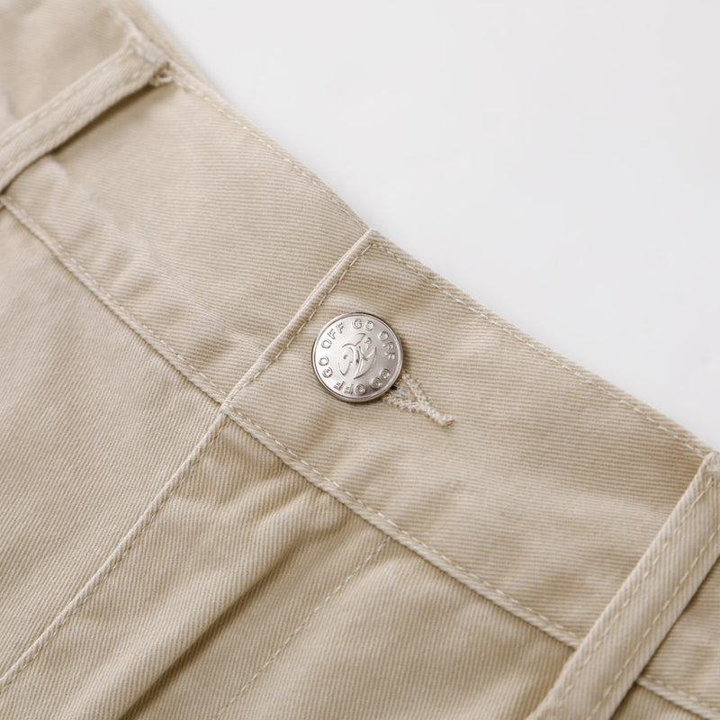 WIDE STRAIGHT-LEG CASUAL PANTS