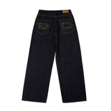 DENIM WIDE STRAIGHT-LEG JEANS