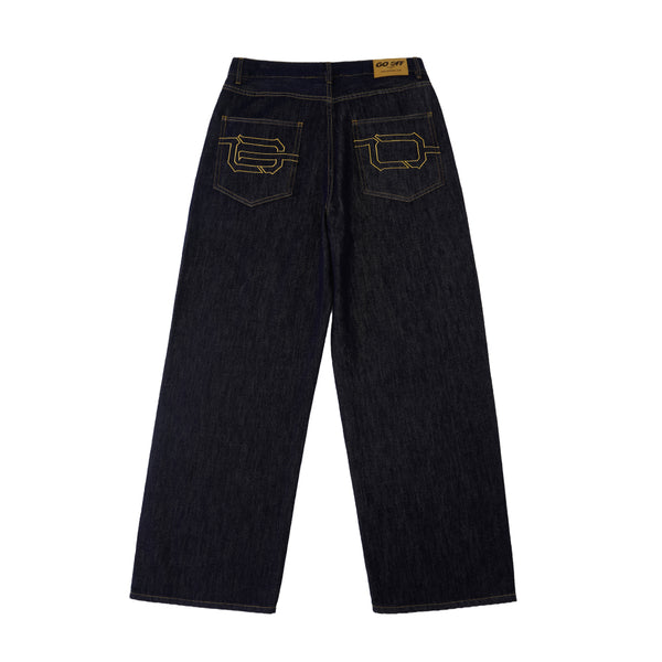 DENIM WIDE STRAIGHT-LEG JEANS